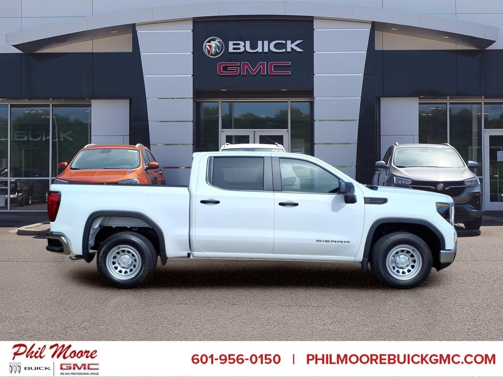 2026 GMC Sierra 1500 Pro in Summit White — front three-quarter view