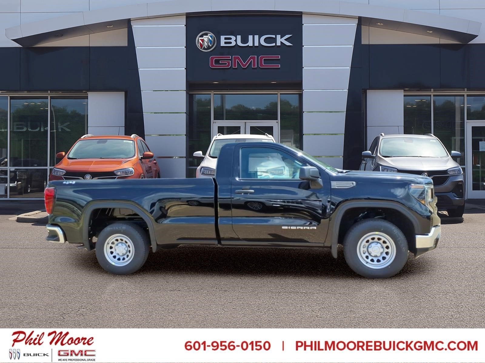 2026 GMC Sierra 1500 Pro in Onyx Black — front three-quarter view