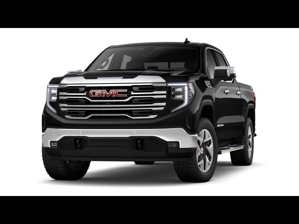 2026 GMC Sierra 1500 SLT in Onyx Black — front three-quarter view