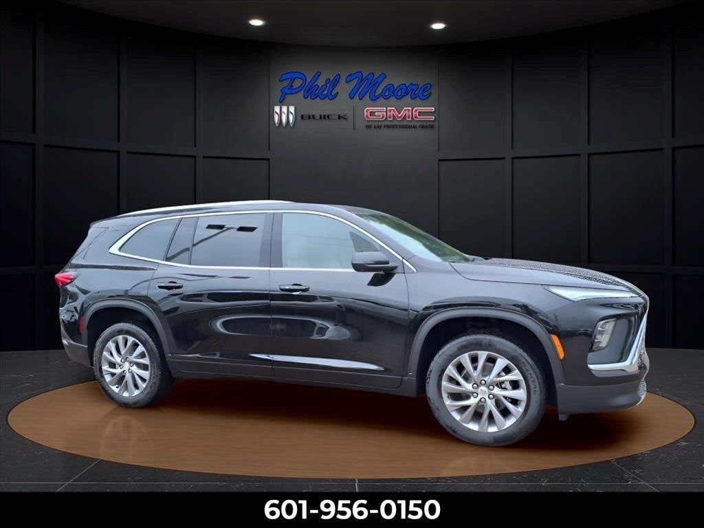 2026 Buick Enclave Preferred in Ebony Twilight Metallic — front three-quarter view