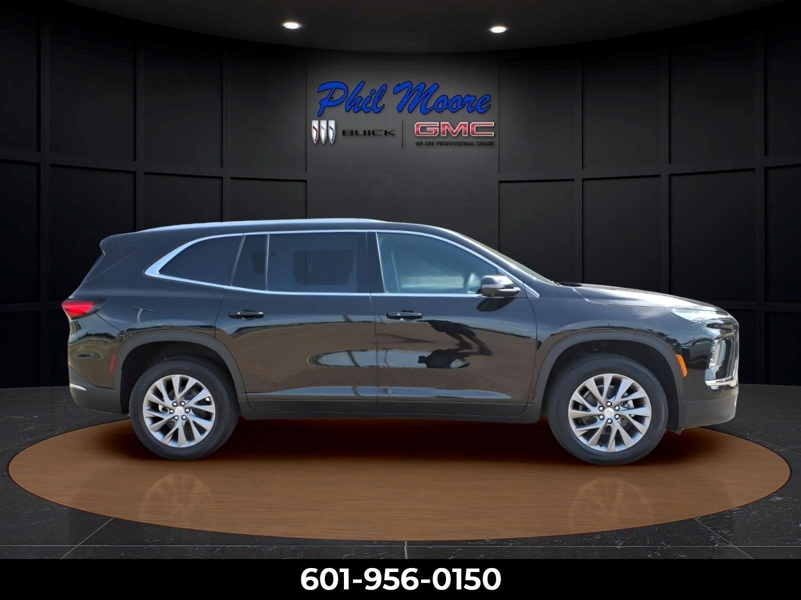 2026 Buick Enclave Preferred in Ebony Twilight Metallic — front three-quarter view