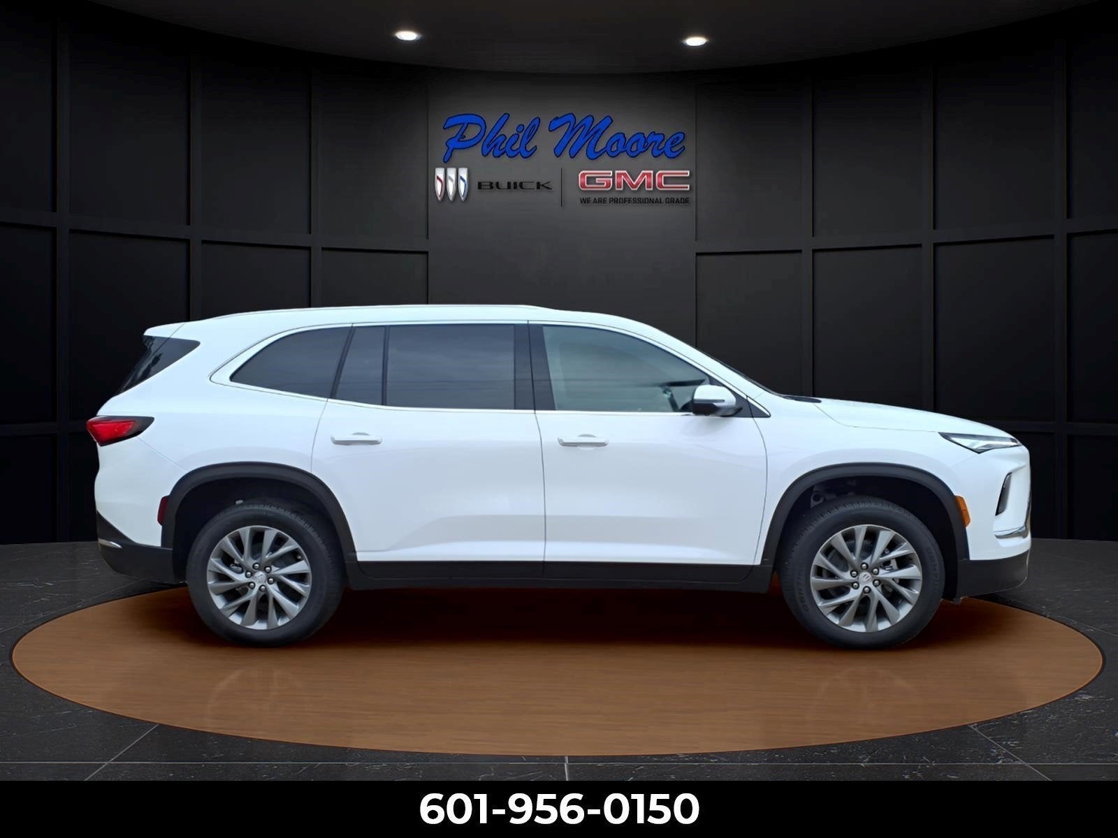 2026 Buick Enclave Preferred in Summit White — front three-quarter view
