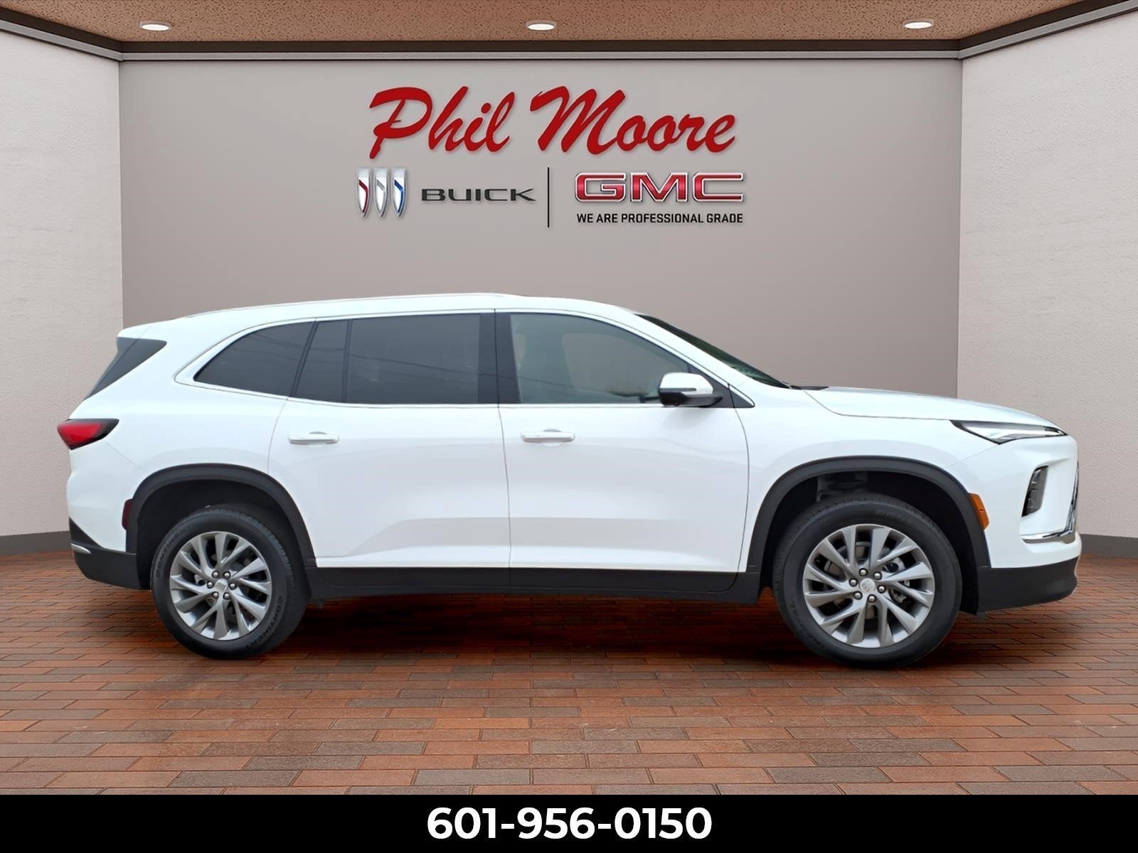 2025 Buick Enclave Preferred in Summit White — front three-quarter view