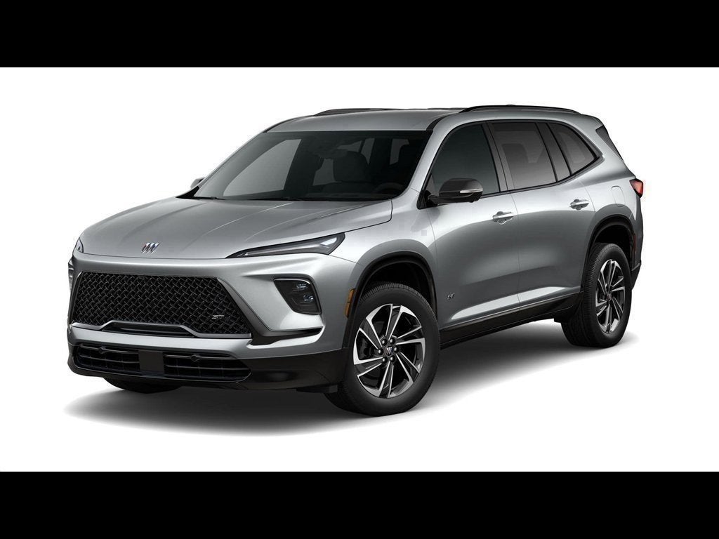 2026 Buick Enclave Sport Touring in Moonstone Gray Metallic — front three-quarter view