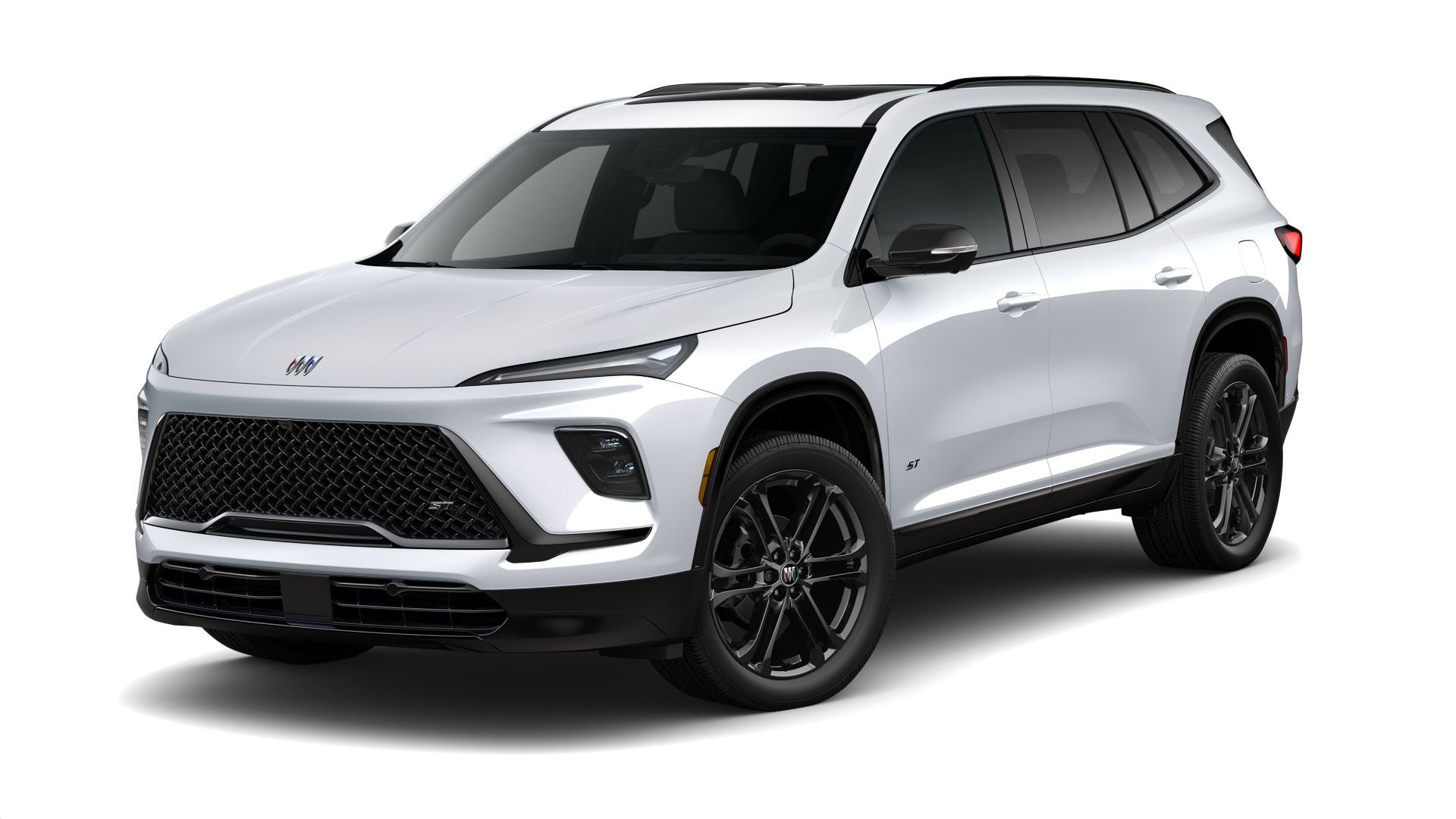 2026 Buick Enclave Sport Touring in Iridescent White Tricoat — front three-quarter view