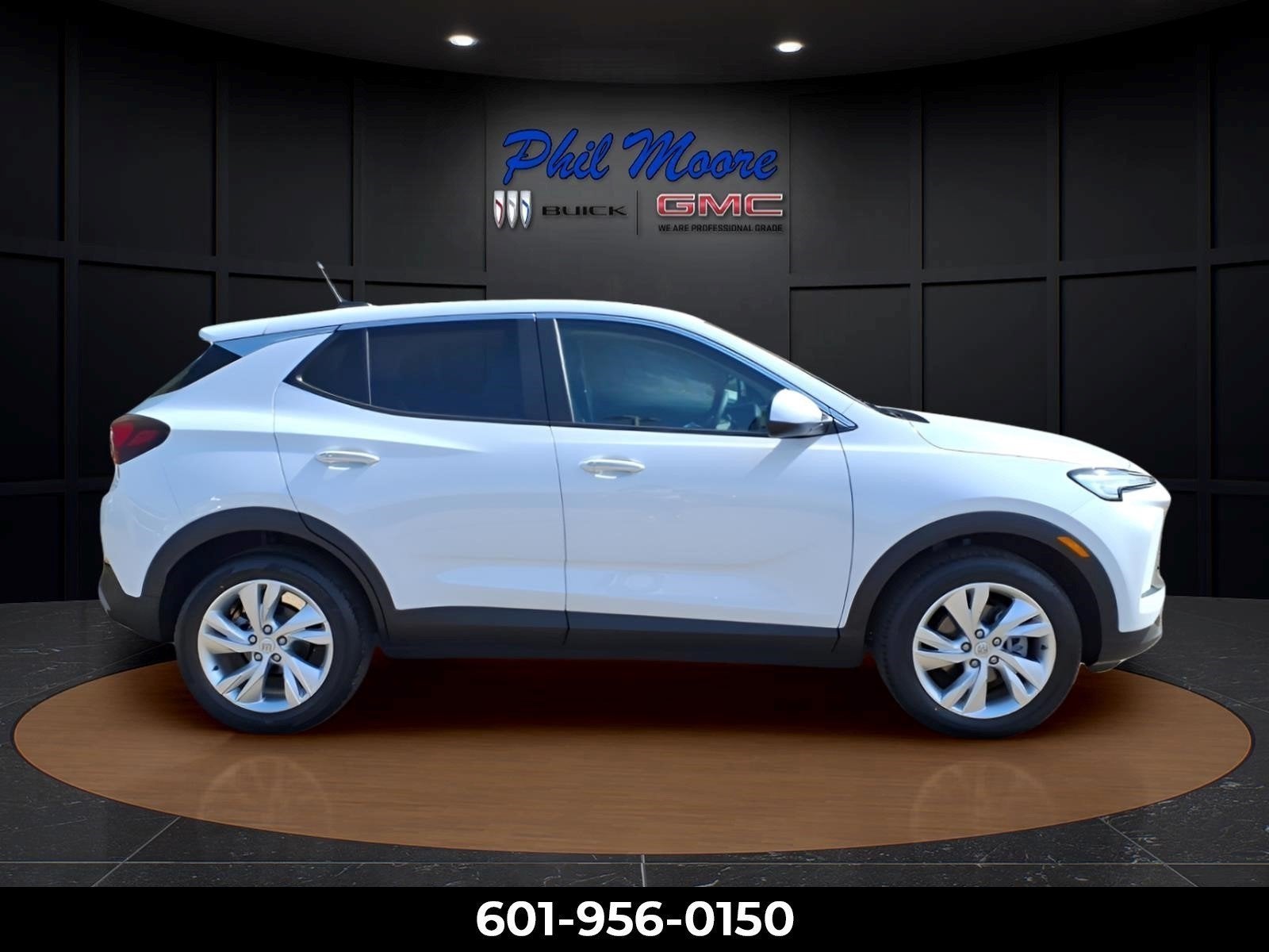 2026 Buick Encore GX Preferred in Summit White — front three-quarter view