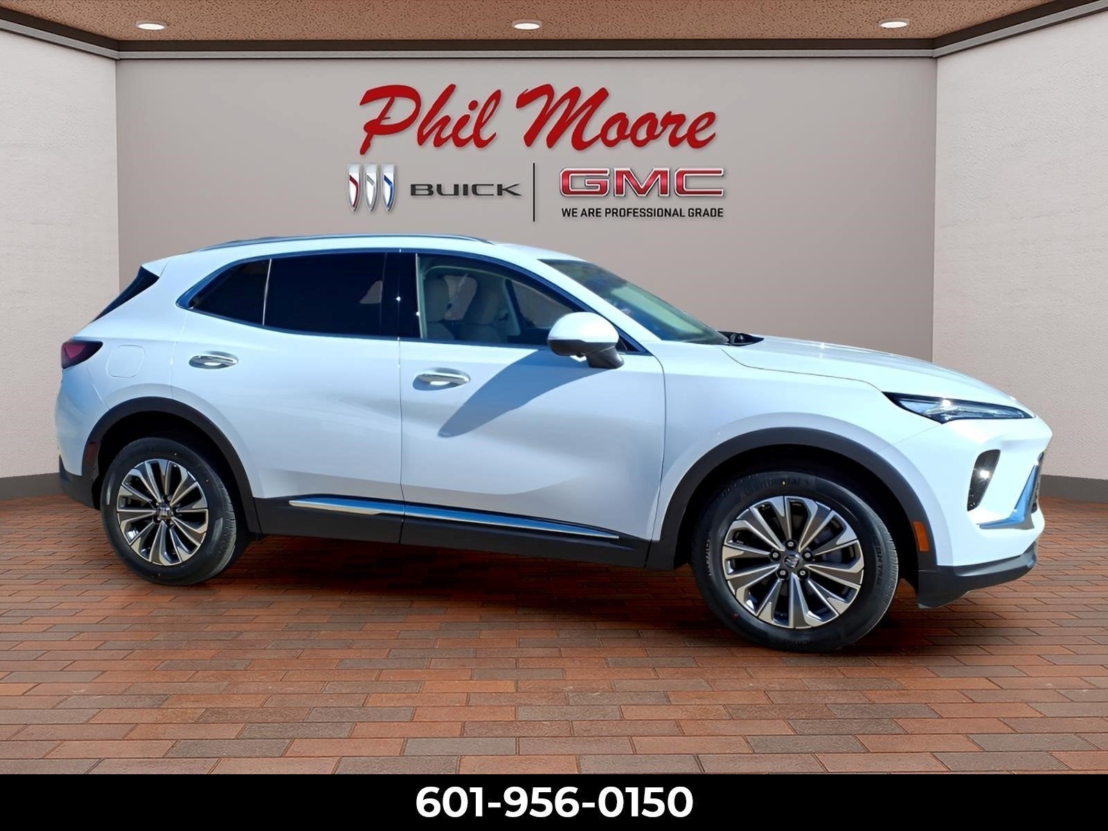 2026 Buick Envision Preferred in Iridescent White Tricoat — front three-quarter view